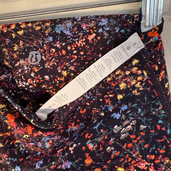 Lululemon Wunder Under Hi-Rise Legging Size 4 Flowerescent Multi 32" Long - Picture 2 of 14